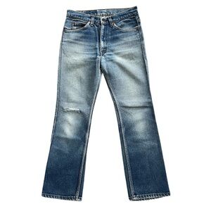 VTG 70s Levi’s | 517 Stretch Bootcut Jeans, High Rise | distressed | Size 30x28